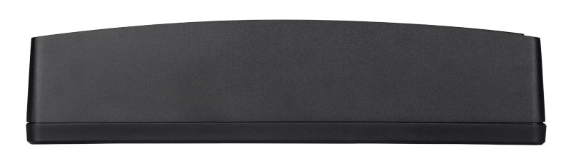 Aktiv baslåda med en svart, kompakt design för bilens ljudsystem.