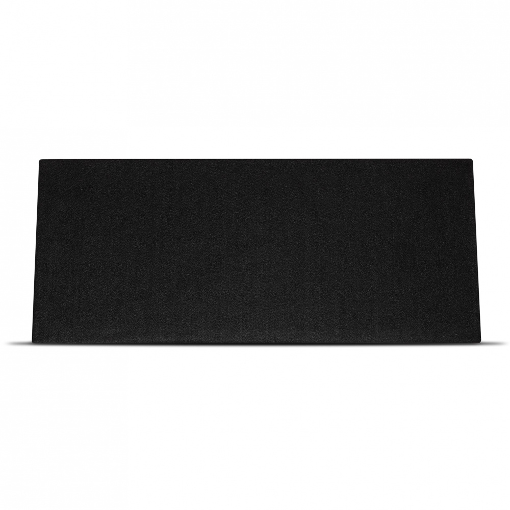 En svart baslåda för två 12-tums högtalare.