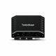 Rockford Fosgate R2-300X4 En svart bilförstärkare med märket Rockford Fosgate.