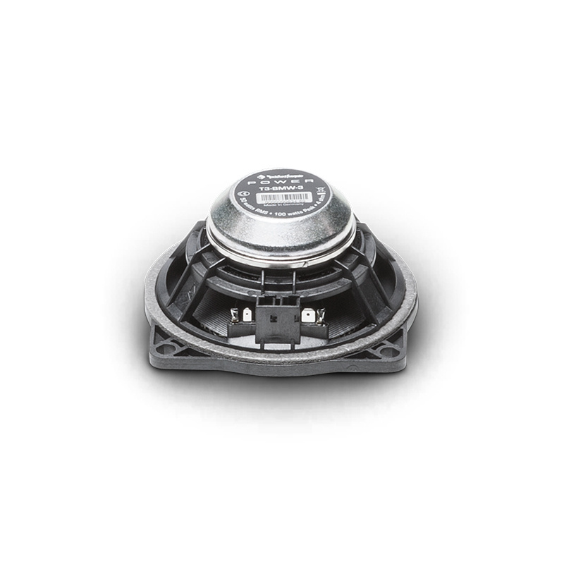 En bilhögtalare från Rockford Fosgate, modell T-3 för BMW3.