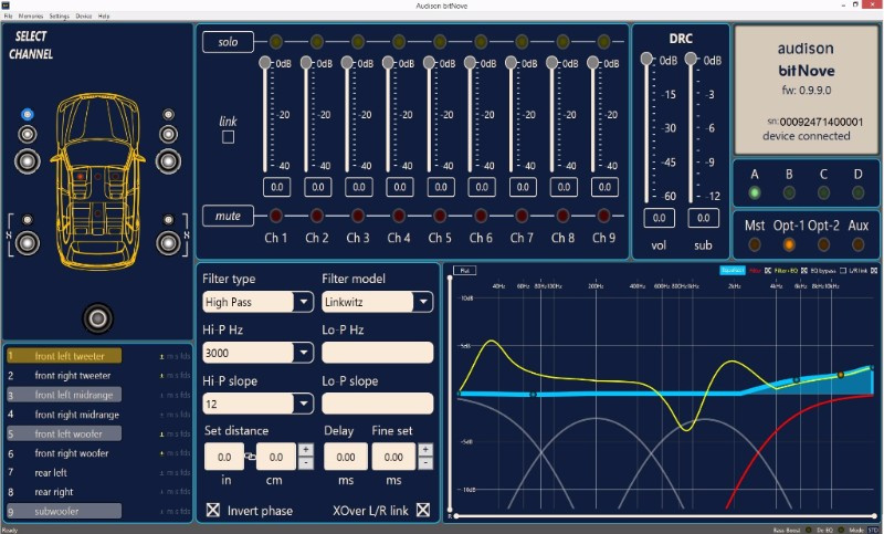 Audison bit NOVE med DRC