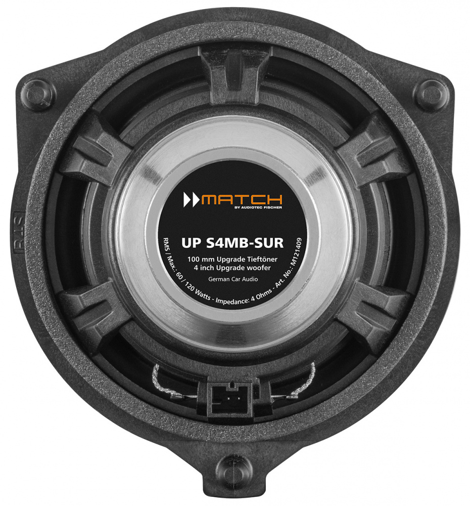 Surroundhögtalare med 100 mm woofer för Mercedes, modell S4MB-SUR.