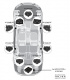 Match UP W8MB-S4.2 (LHD), baselement till Mercedes Installationsdiagram för högtalare och förstärkare i Mercedes-bil.