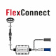 Helix Compose Ci3 T20FM-SC, välspelande diskanter Diagram för FlexConnect-systemet med komponenter och anslutningar.