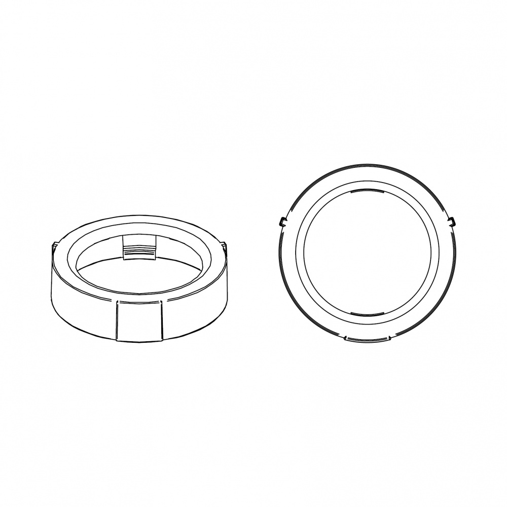 Monteringselement för FlexMount till Tesla, med två vyer av produkten.