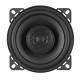 Helix PF C100.2, 4 tums koaxialhögtalare En 4-tums koaxialhögtalare med svart design och galler.