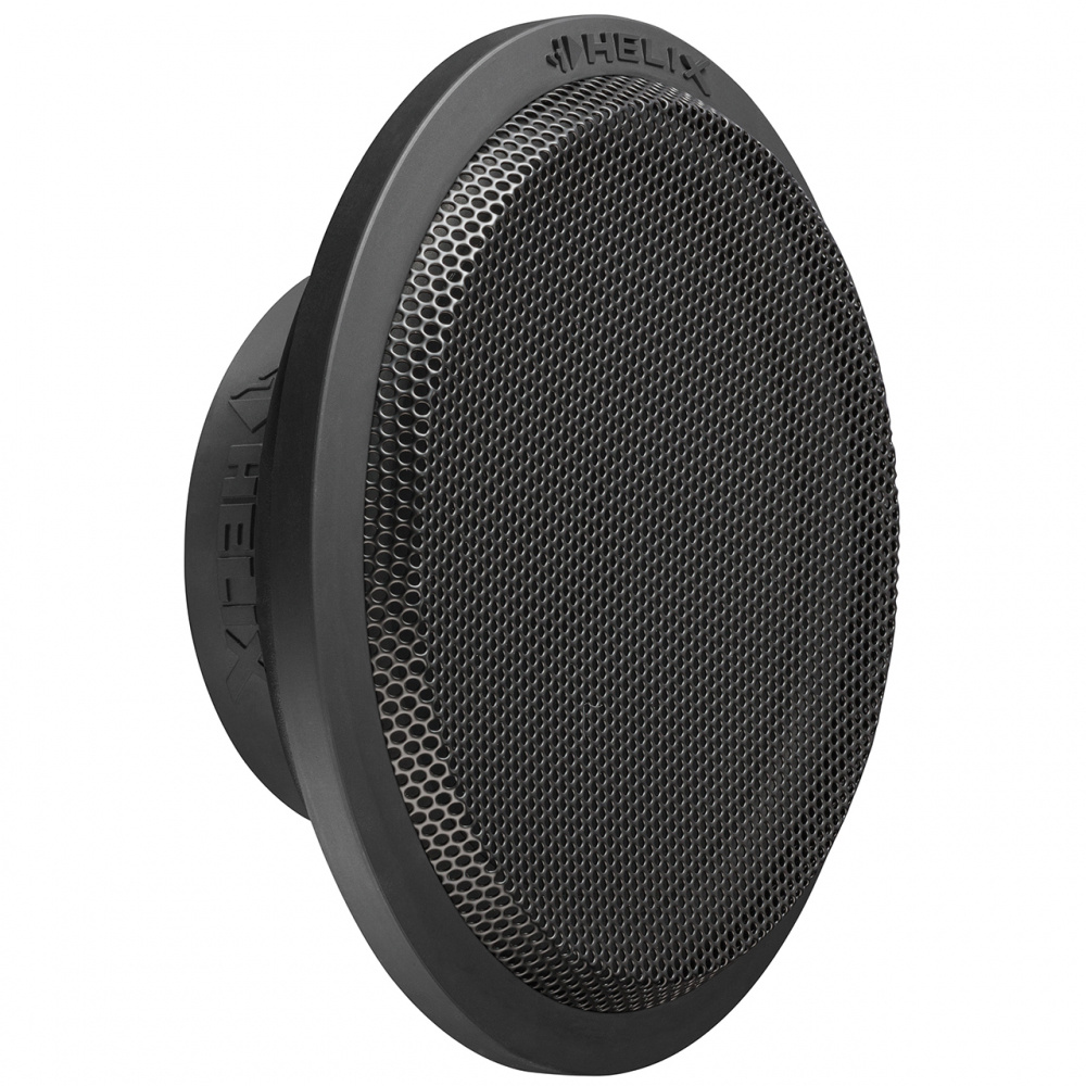 En slimmad 10-tums bas med svart galler och Helix-logotyp.