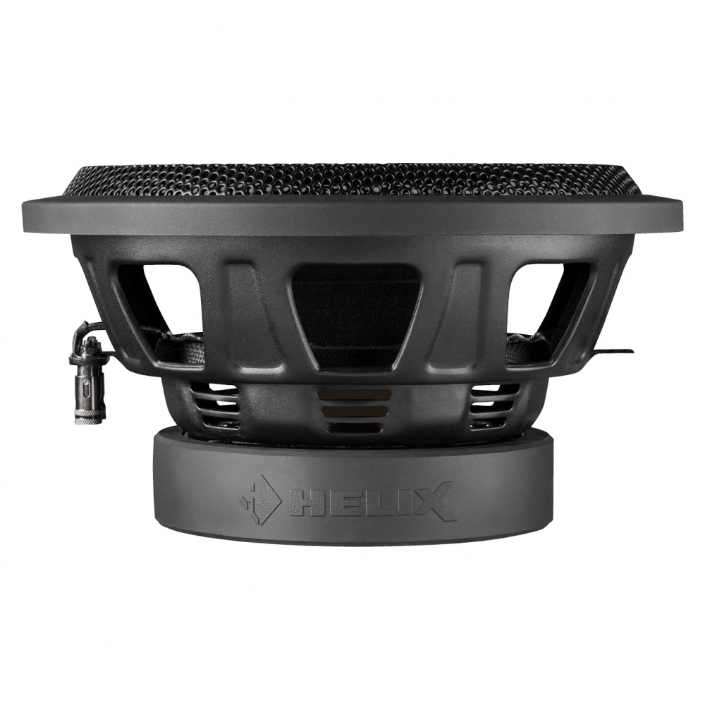 En 12-tums baslåda med en robust design och sportig stil.