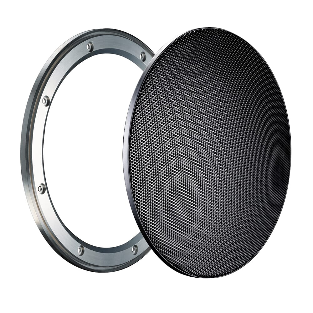 Monteringsring i rostfritt stål för BRAX Matrix MR8, rund med nätfront.