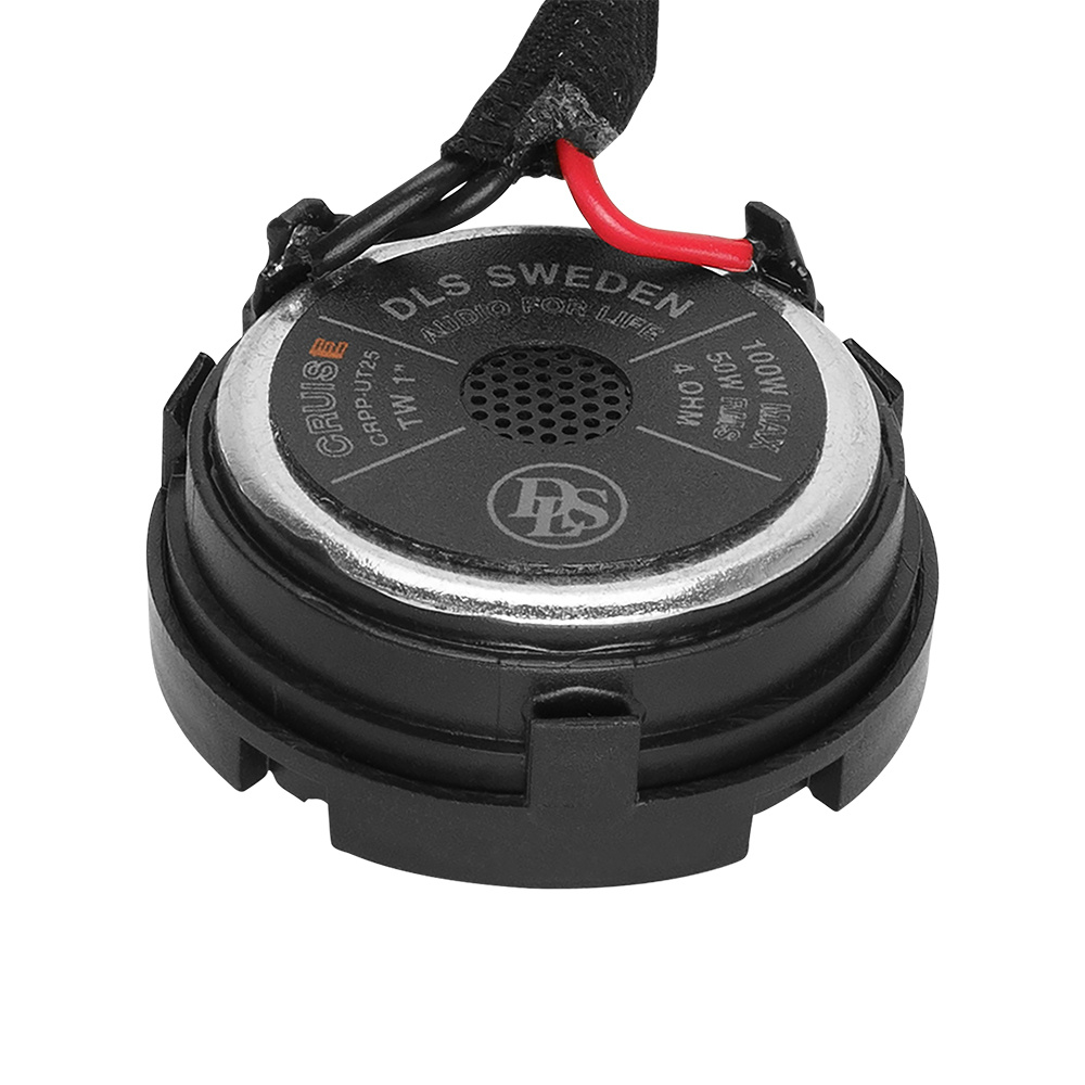 Diskant med filter från DLS, modell CRPP-UT25, kompakt och välbyggd.