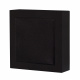 DLS Flatbox Mini on-wall högtalare i mattsvart, styck Mattsvart högtalare med avskalat, fyrkantigt design.