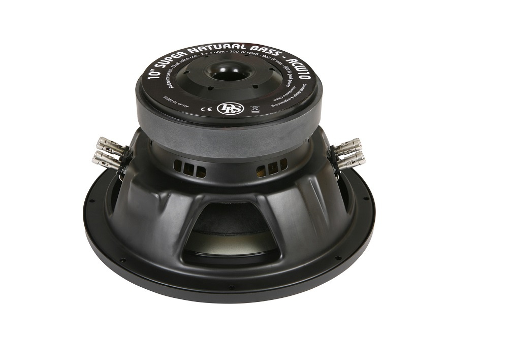 En 10-tums bas högtalare för djup ljudåtergivning.