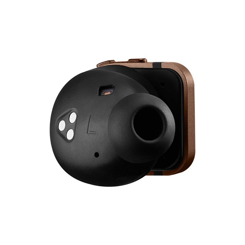 Master & Dynamic MW08 helt trådlösa brusreducerande in-ear hörlurar, brun