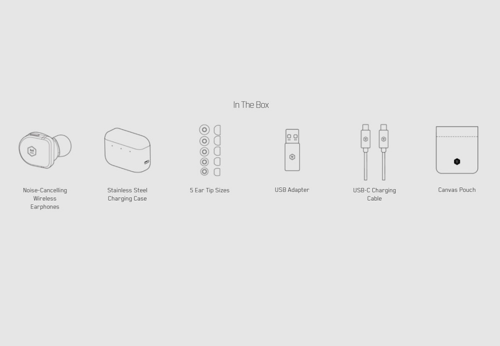 Master & Dynamic MW08 helt trådlösa brusreducerande in-ear hörlurar, brun