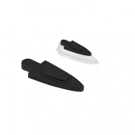 Två antenntäckare i svart och vitt för Gazelle Pro TV.