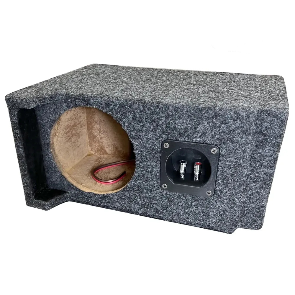 Modellanpassad tom baslåda för NIO ES8, klädd i grå filt.