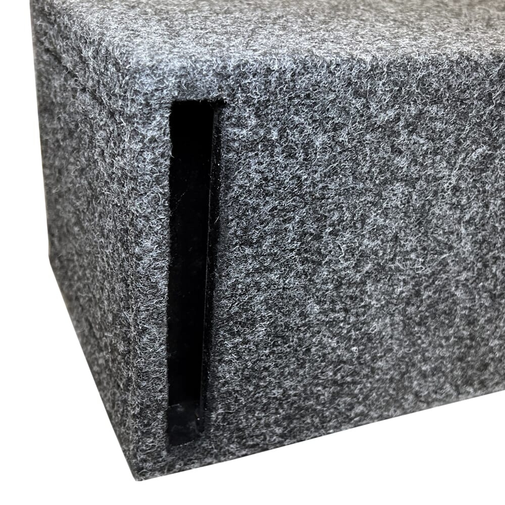 Modellanpassad tom baslåda i grått material för NIO ES8.