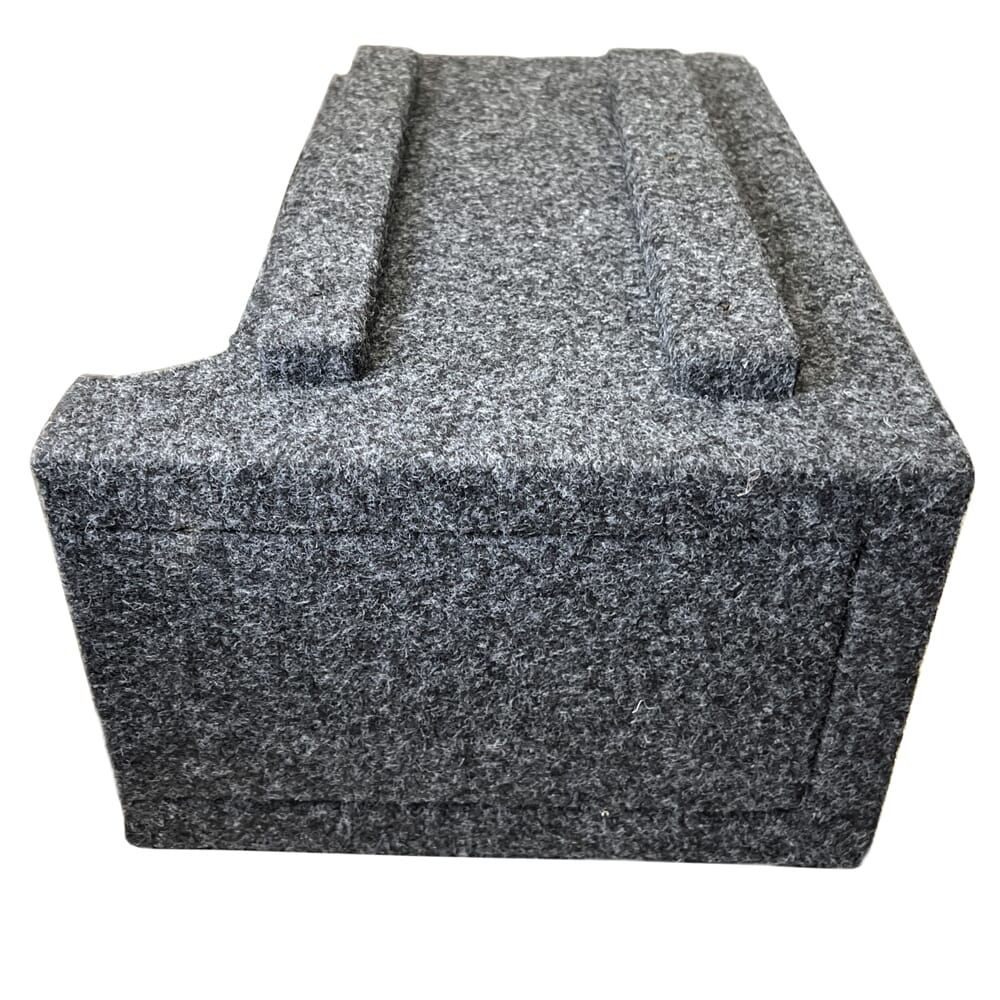 Modellanpassad tom baslåda i grått tyg för NIO ES8.