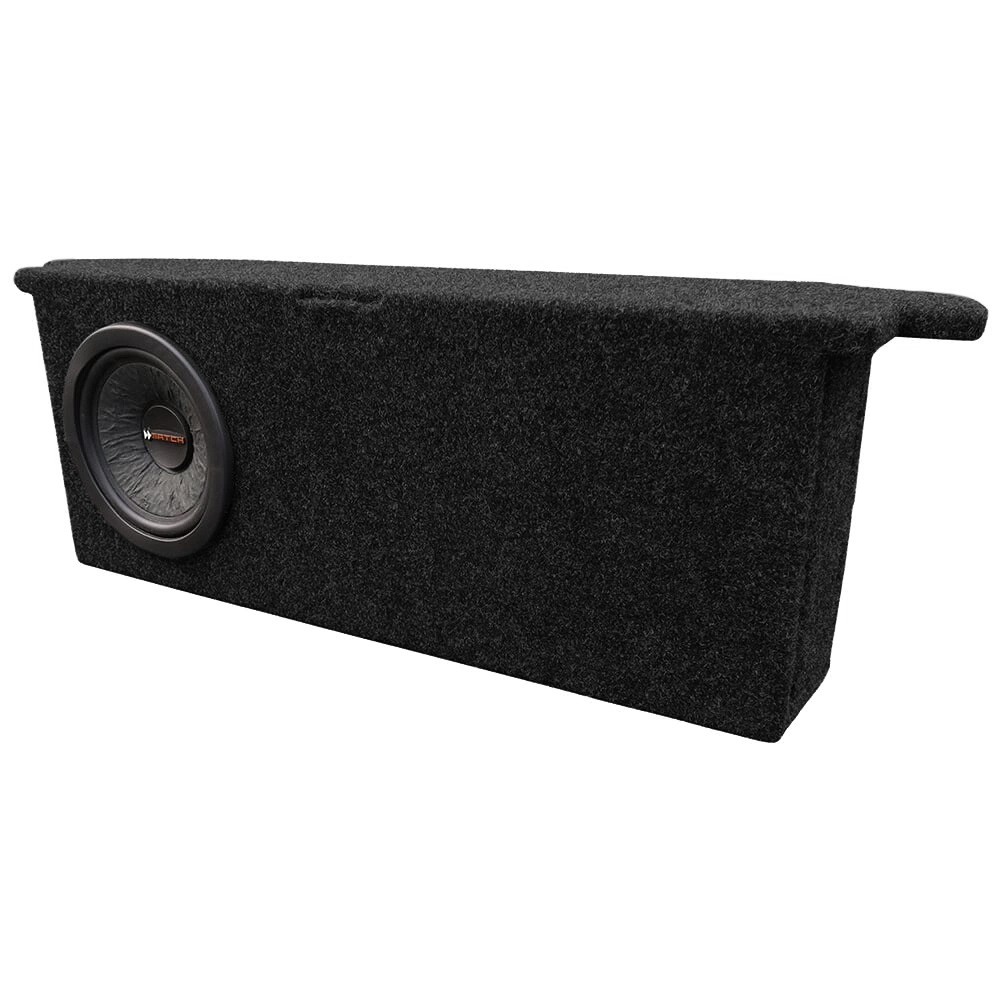 Modellanpassad baslåda för VW ID.3 med en rund högtalare.