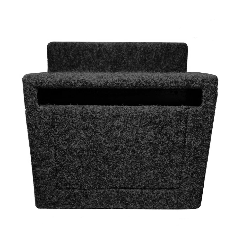 Modellanpassad tom baslåda i svart filt för ID. BUZZ Cargo (3-sits).