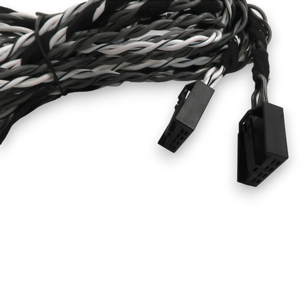 Högnivåkablage, 4 meter, för BMW 2004 och framåt med anslutningskontakter.