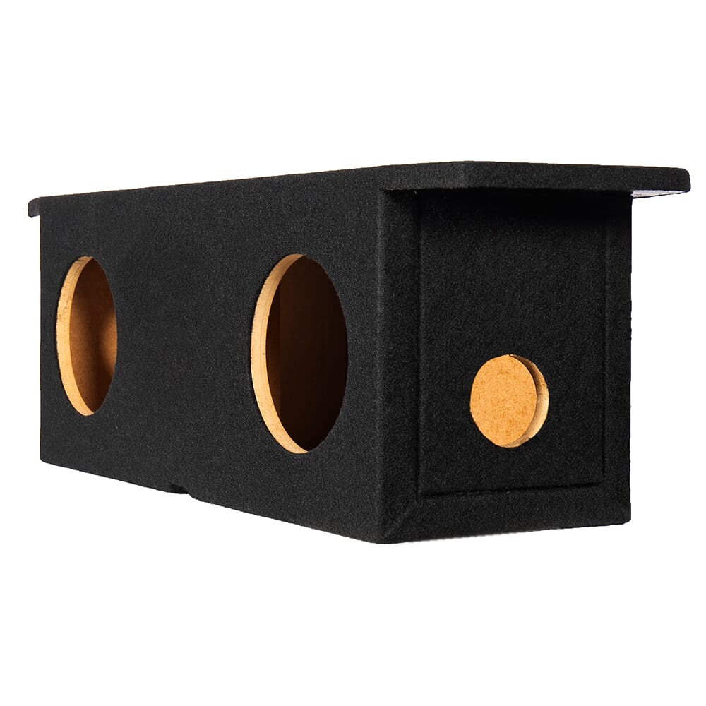 Modellanpassad tom baslåda för Skoda Enyaq i svart material.