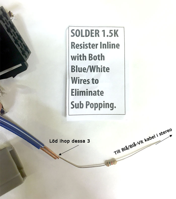 Instruktion för att löda kablar för ISO-kabel till Ford Mustang, F150.