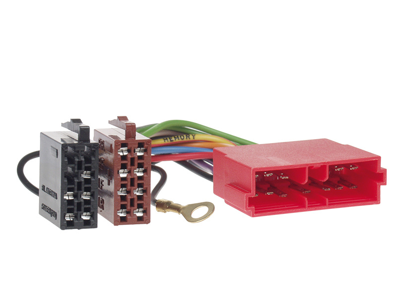 Kablage med kontakter för ISO-anslutning till Chrysler Jeep.