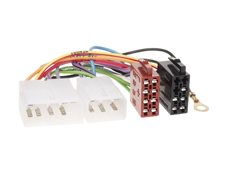ISO-kontakt med flera färgade kablar för Mitsubishi -97.