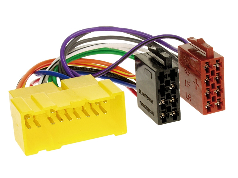 ISO-kontakt med flera färgkodade ledningar för Nissan -2004.