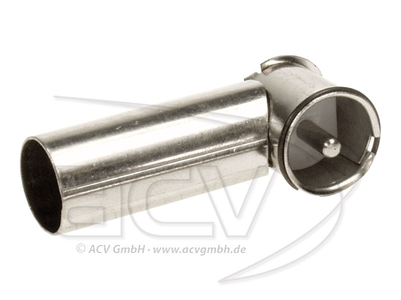 En metallantenntadapter med DIN-ISO-kontakt.