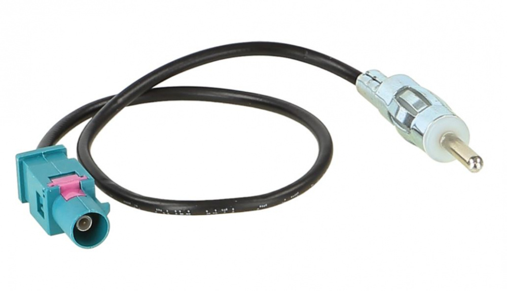 Antennadapter med Fakra-kontakt och DIN 2002-kontakt. Kabelanslutning.