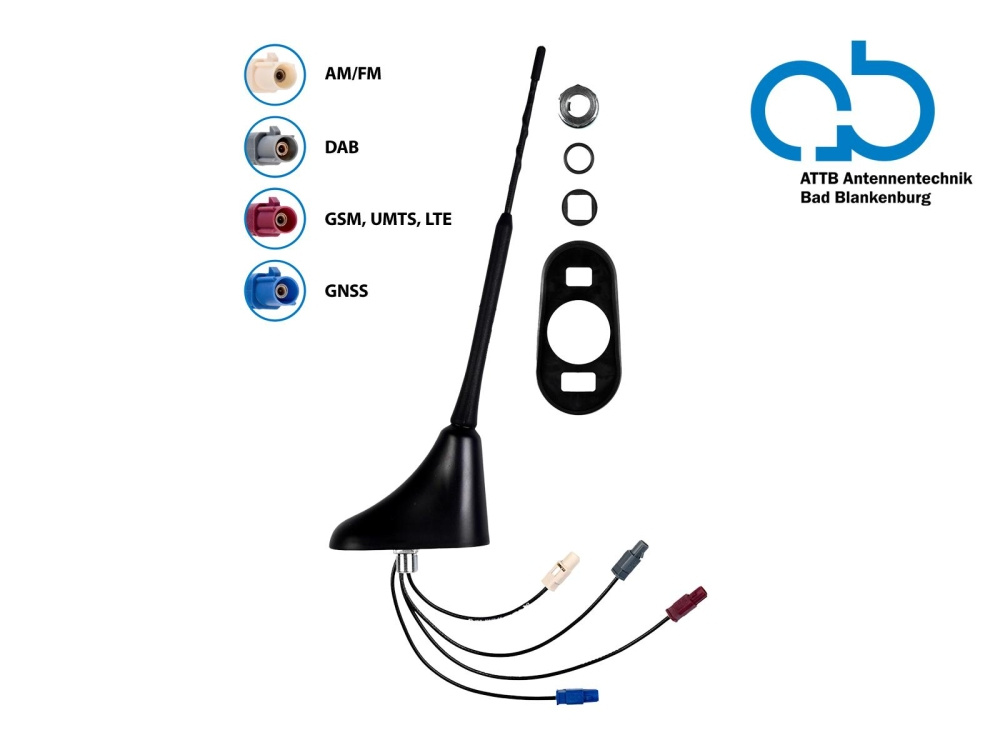 Takantenn AM/FM DAB+ GNSS LTE UMTS