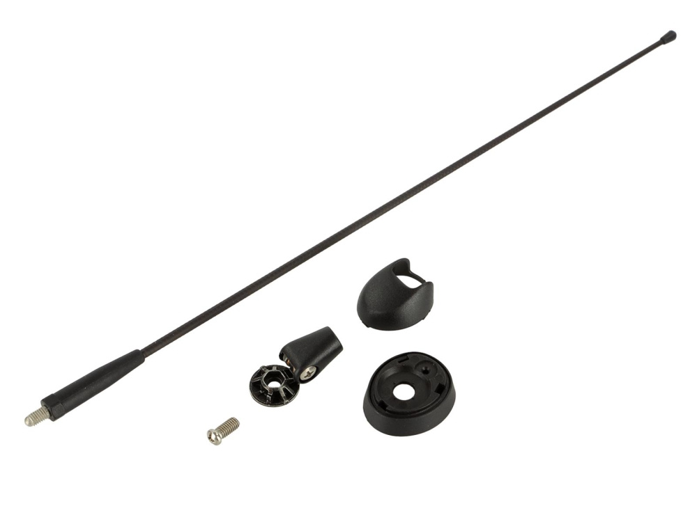 En svart takantenn med fästen för Alfa Romeo/Fiat/Lancia.