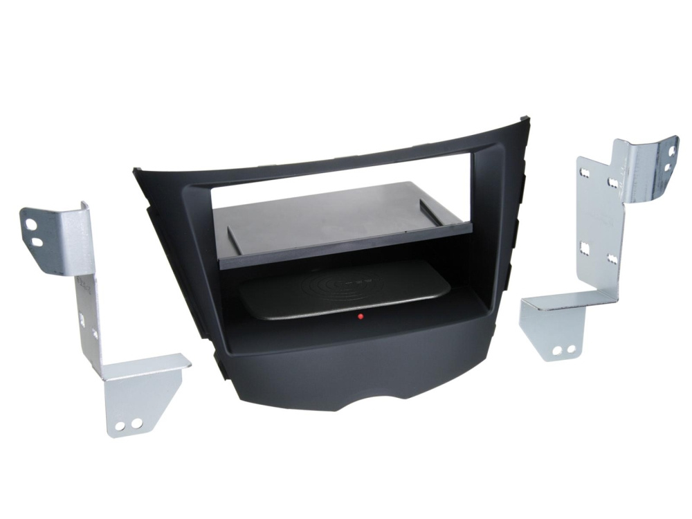 Facia-ramsats 2-DIN Hyundai Veloster, svart
