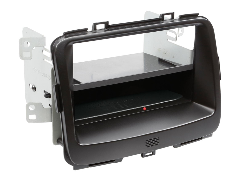 1-DIN monteringsram m. trådlös laddning Kia Carens 2013>, svart