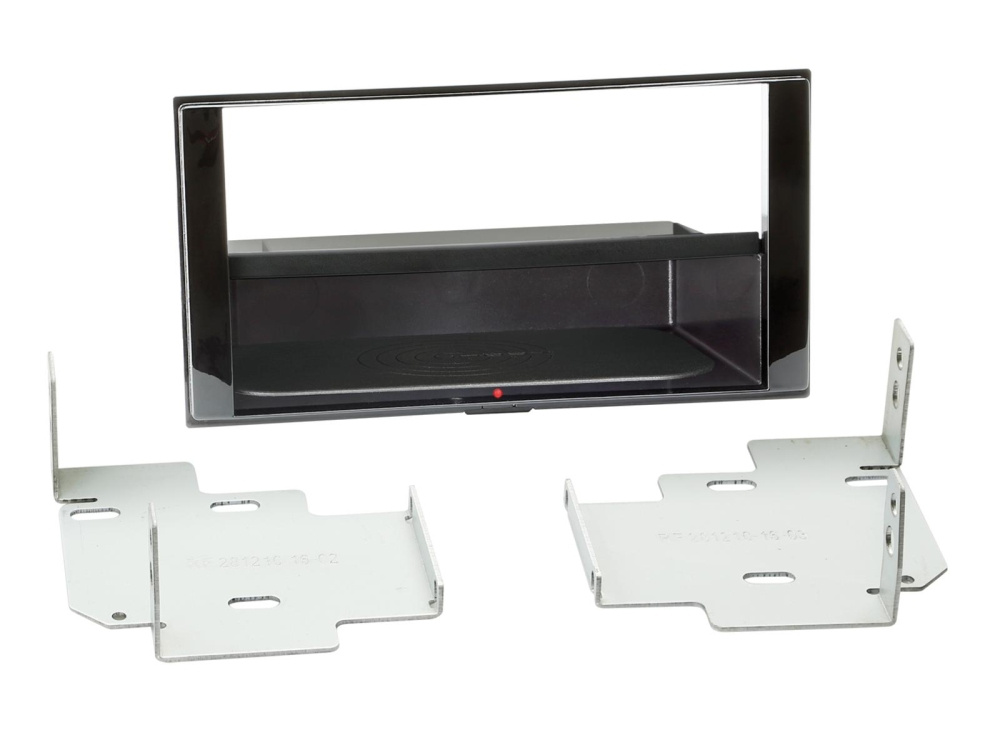 Monteringsram för 2-DIN, med metallfästen, avsedd för Nissan Micra/Note/Versa.