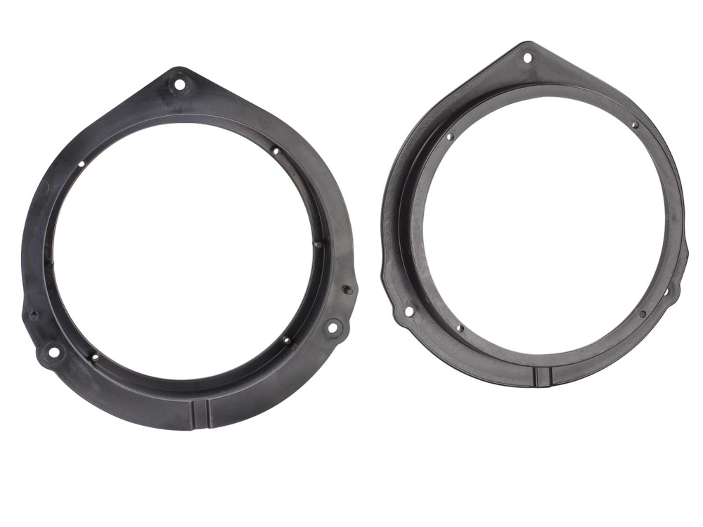 Högtalaradapter för Mercedes V/X-Klass, rund form, svart plast.