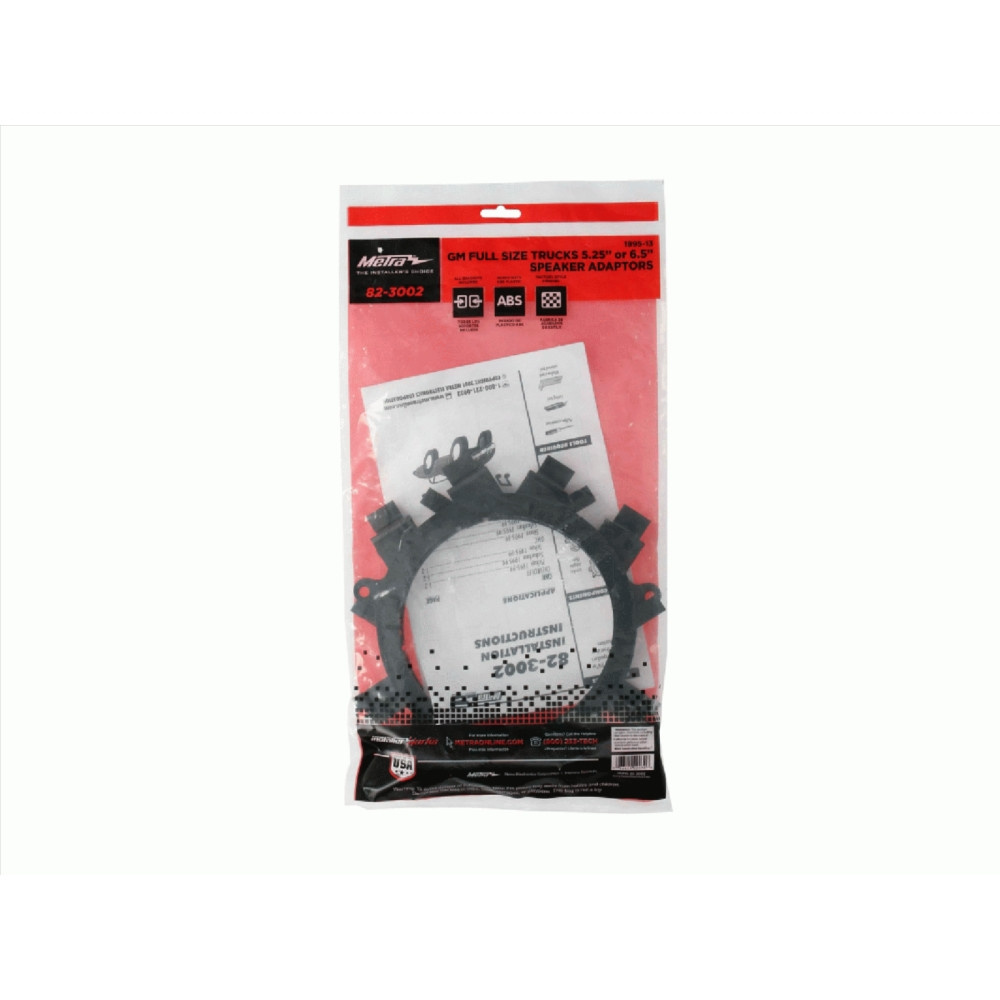 Högtalaradapter GM olika fordon, Ø165mm