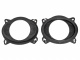 Högtalaradapter Subaru Forester Ø165mm fram Två svarta högtalaradaptrar för Subaru Forester, Ø165mm.