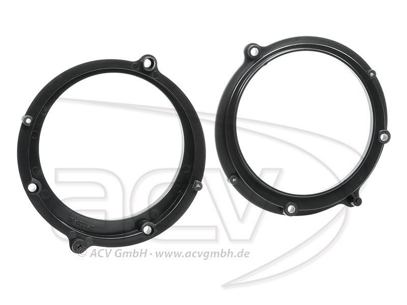 Högtalaradapter för Audi A4 1994-2001, två svarta ringar.