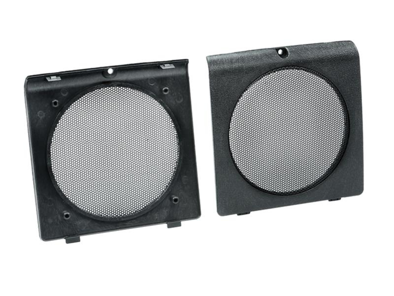 Högtalaradapter för VW Golf/Jetta 88-92, svart plast med nät.