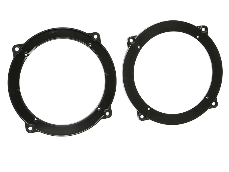 Två svarta högtalaradaptorer för Audi A3 6,5 tum.