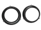 Högtalaradapter Audi rear 6,5 Högtalaradapter för Audi med rund form, två stycken i svart plast.