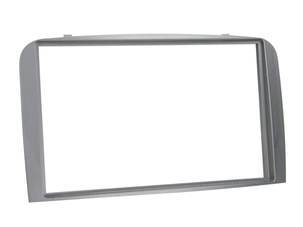 Monteringsram för 2-DIN i silver, designad för Alfa Romeo 147/GT.