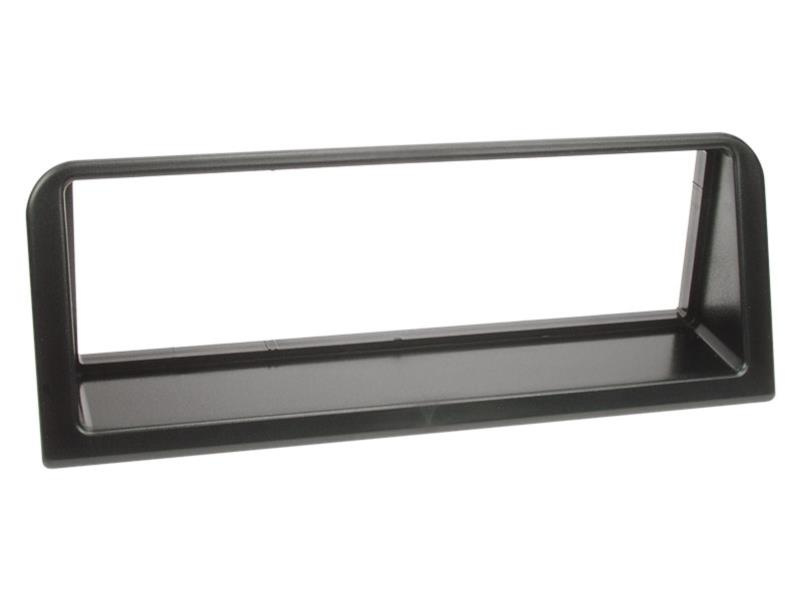 Monteringsram för enkel-din till Peugeot 106, svart plast.