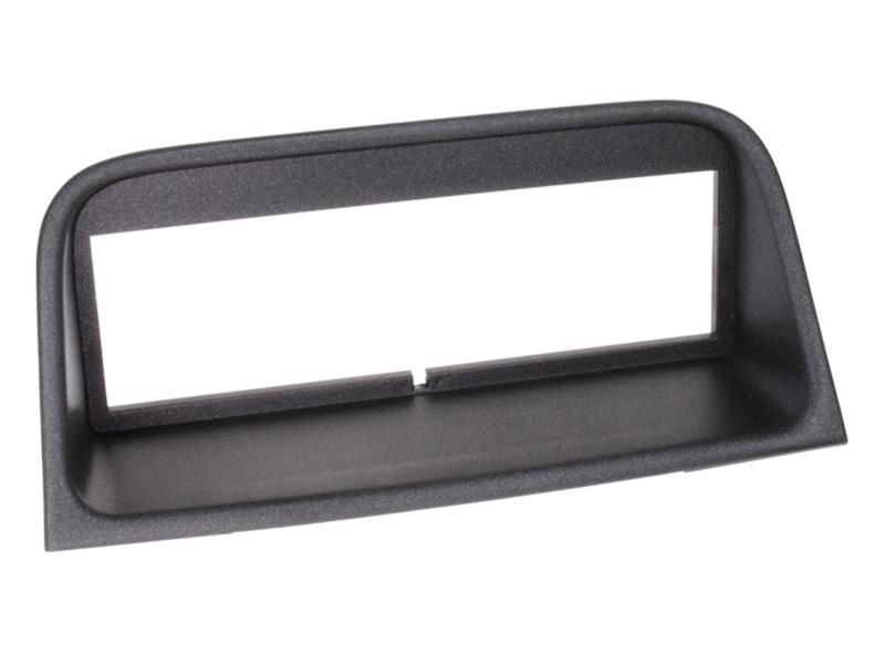 Monteringsram för 1-DIN stereo till Peugeot, svart plast.