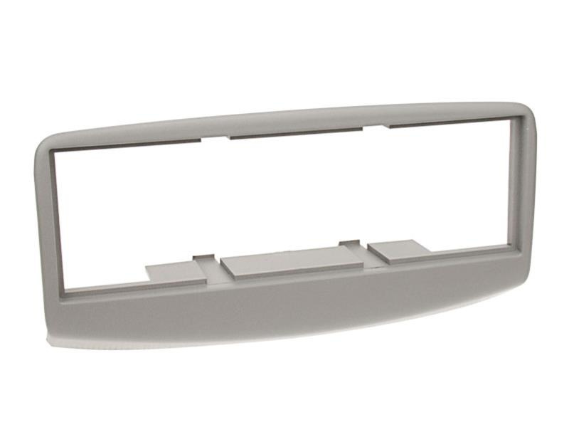 Monteringsram för Fiat Multipla, grå plast, avsedd för ljudanläggning.