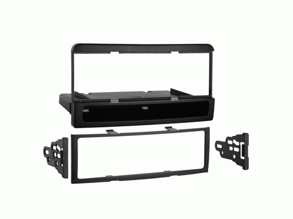 Monteringsram 1-DIN med prylfack Ford/Mazda/Mercury, svart