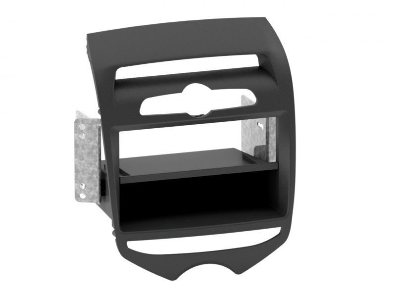 Monteringsram 1-din för Hyundai ix20 2010- i mattsvart plast.